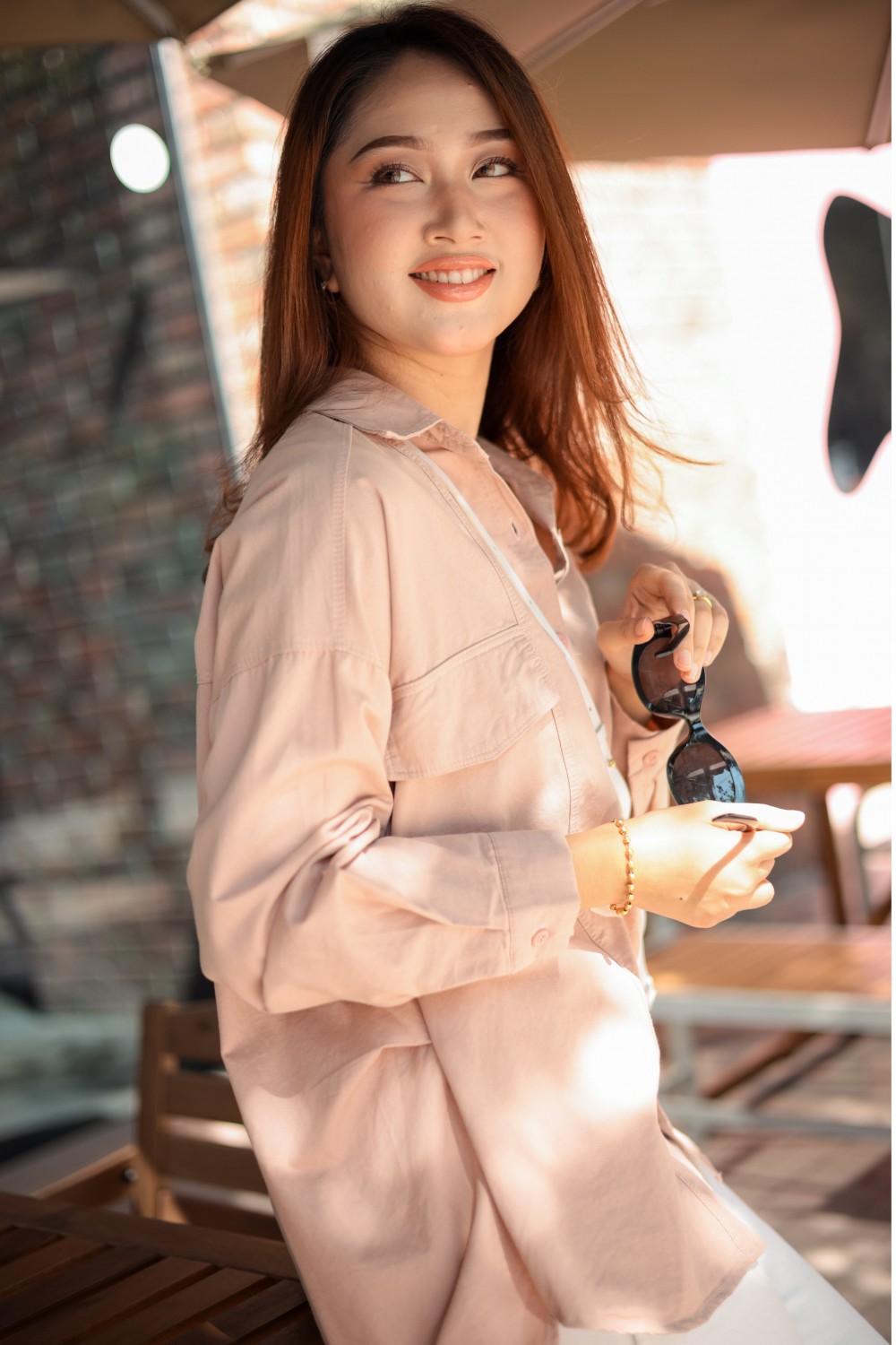 Tania Blouse - Dusty Pink