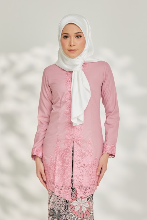 Sarimah Kebaya Top - Soft Pink